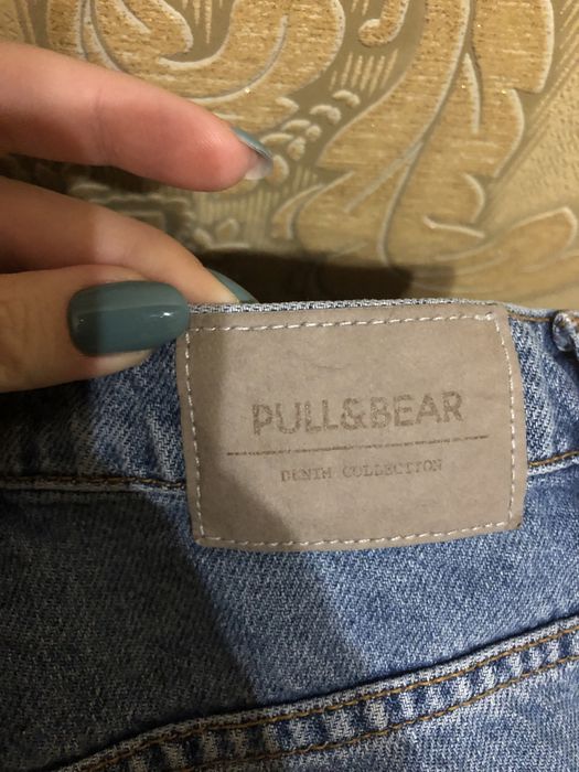 Джинсы кюлоты брюки женские джинсовые denim pull&bear jeans деним