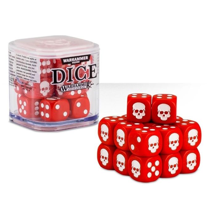 WARHAMMER Dice Cube Red 20x D6 Nowe