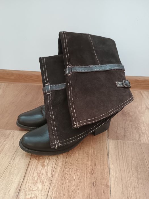 Buty skórzane damskie.