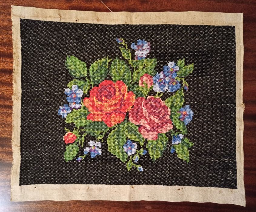 Картина, Вышивка крестом. Ручная работа. Большая картина.
