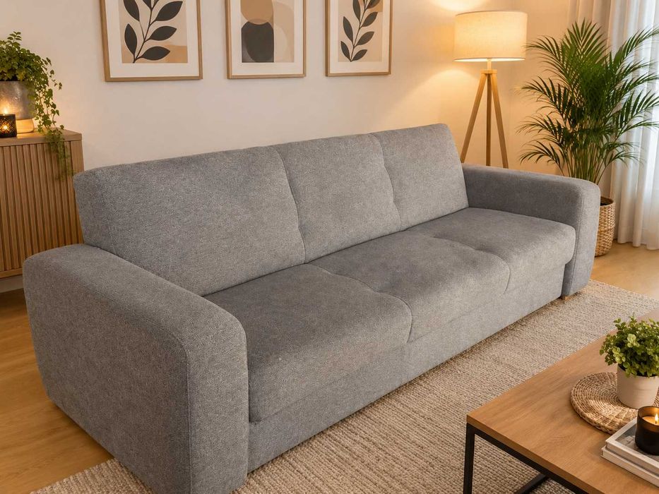 350€ "VENDA RÁPIDA MUDANÇAS" - Sofá Cinzento Como Novo  - Melhor Oferta Leva