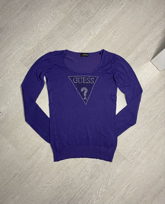 Sweter Guess Fioletowy Damski Sweterek Bluzka Modna Jak Nowy Vintage S