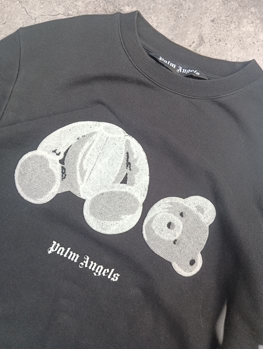sweatshirt palm angels Bear dril drip street wear style black