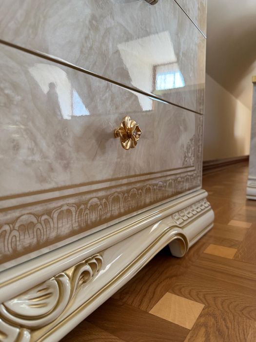 Stylowa Włoska Sypialnia Premium NOWA 8 elementów