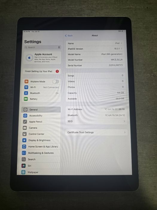 iPad 9 покол. 2021р. 64GB. Space Grey. Silver. Як новий