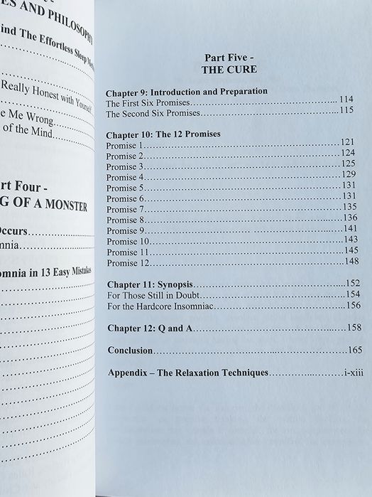 Livro "The Effortless Sleep Method"