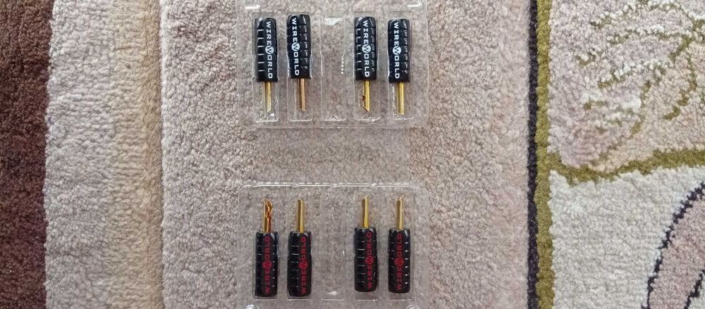 Wtyki bananowe Wireworld, 8 sztuk