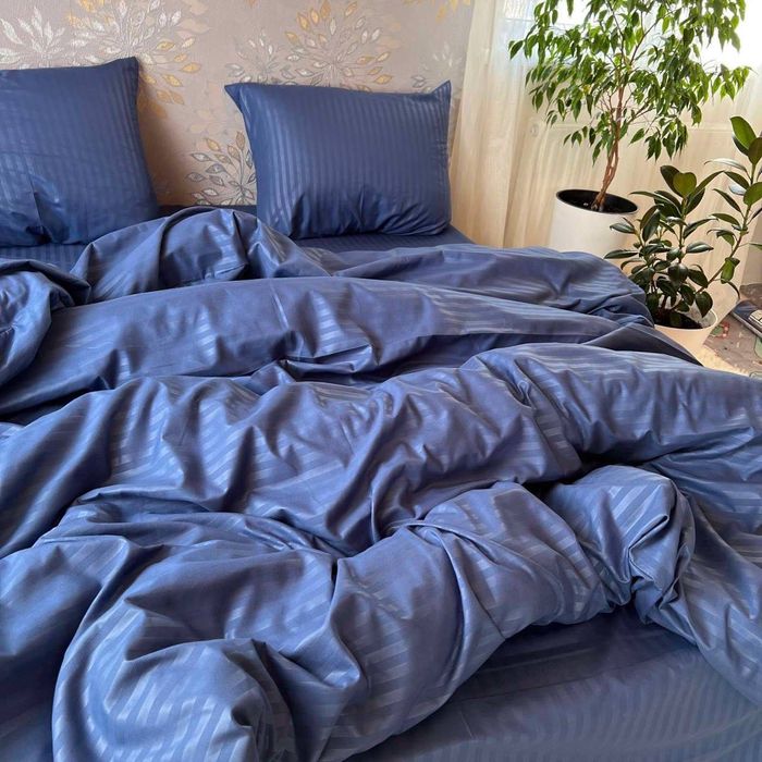 Комплект постільної білизни однотонний полуторка двоспальний євро