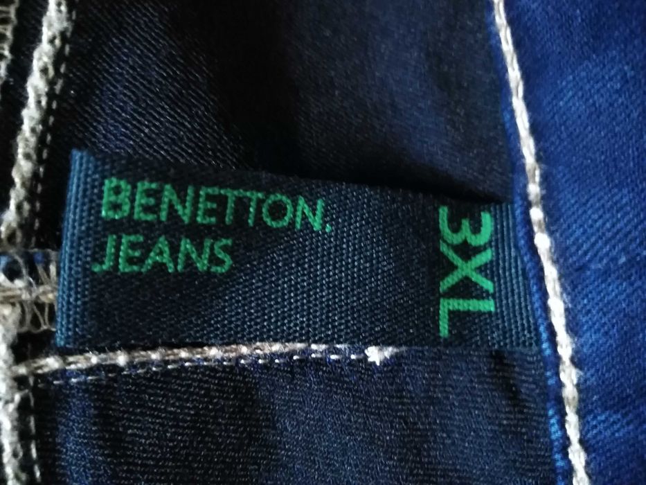 Calças Ganga Azuis Benetton Jeans 3XL 170cm 13-14 Anos