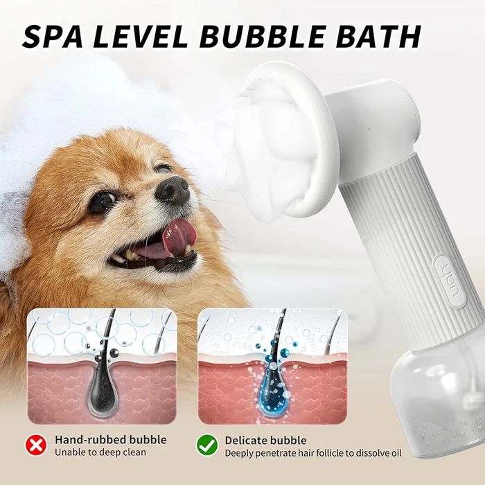 Escova de animais de estimação de vapor automática de jaqueta com disp