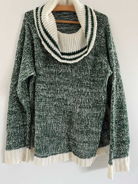 Zielono - biały golf