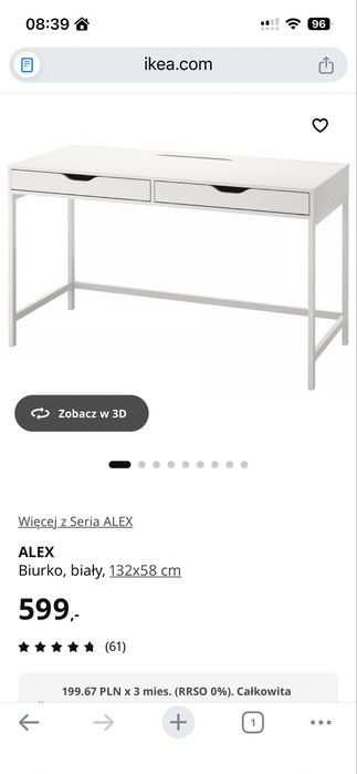 Biurko Alex Ikea