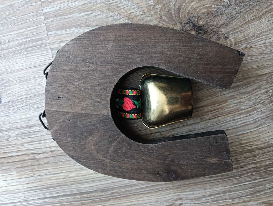 Vintage termometr ścienny podkowa FLUELAPASS Alpy