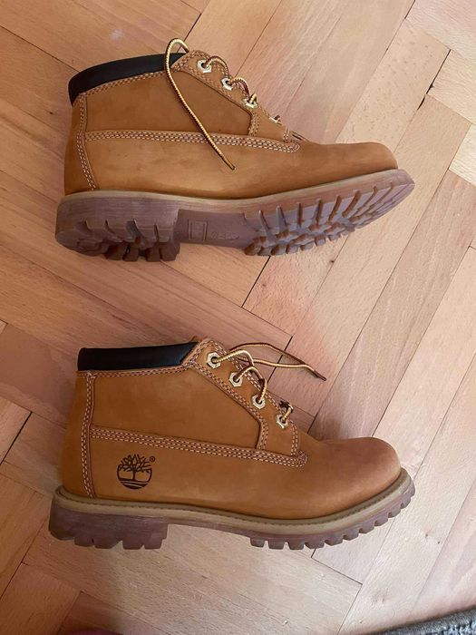 Timberland 37 beżowe zamszowe uniseks 24 cm trapery botki trekkingNOWE