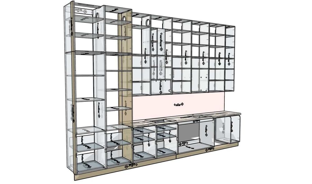 Конструктор корпусних мебелів SketchUp -ViyarPrо- Проекти - Креслення