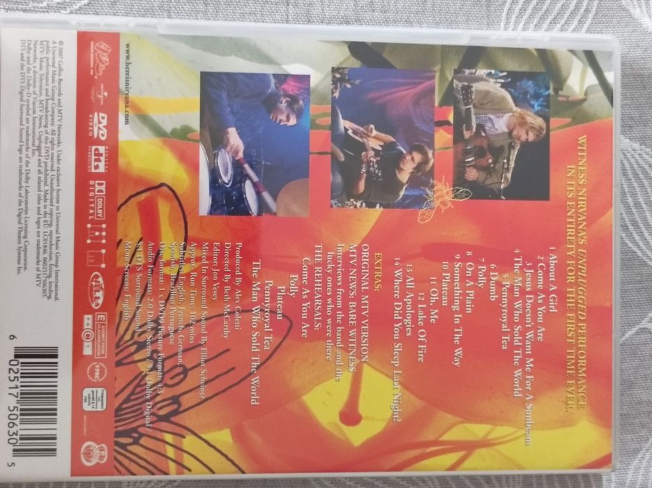 Nirvana: MTV Unplugged in New York na DVD.