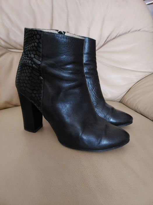 Botki skórzane w roz 39.