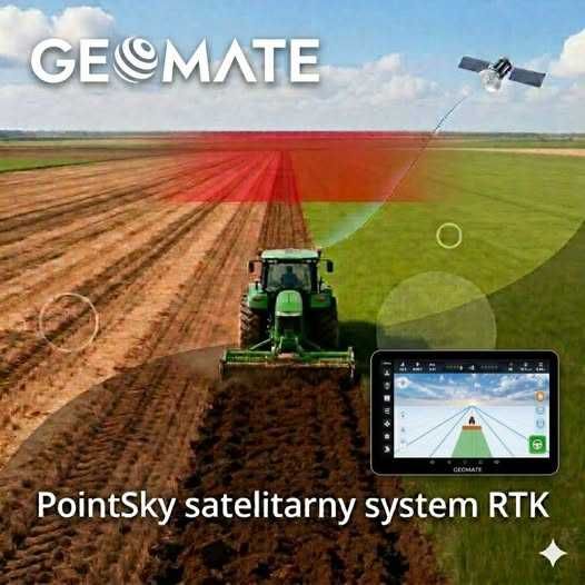 Nawigacja rolnicza GEOMATE GM20 RTK 2,5cm ISOBUS NOWY MODEL
