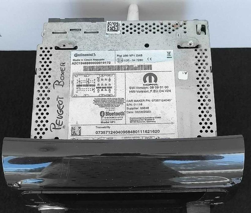 Rádio / Auto Rádio PEUGEOT BOXER Caixa ano 2020