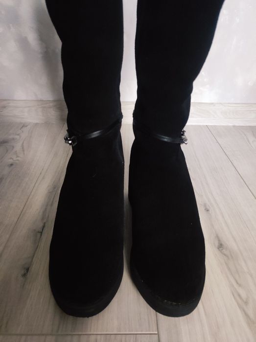 Зимові жіночі високі чоботи сапоги