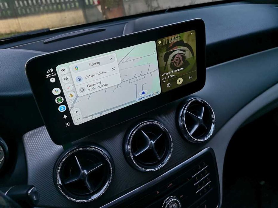 Kolorowy dotykowy wyświetlacz MERCEDES CLA w117 Android Auto Carplay