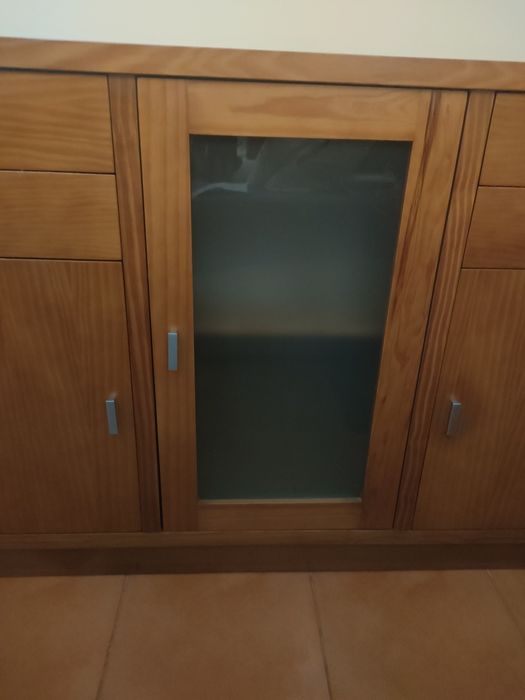 Aparador Madeira Maciça Cor Cerejeira