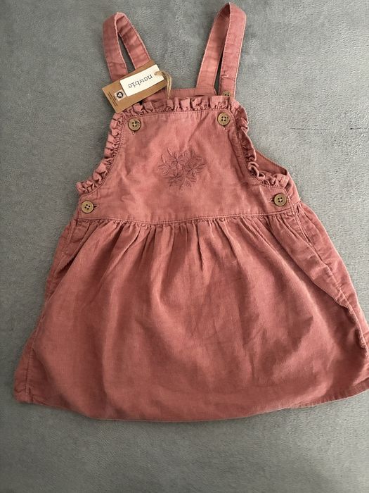 NOWA Sukienka ogrodniczka Newbie 92 sztruks