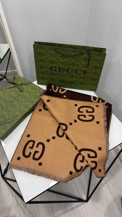 Двосторонній палантин / шарф Gucci