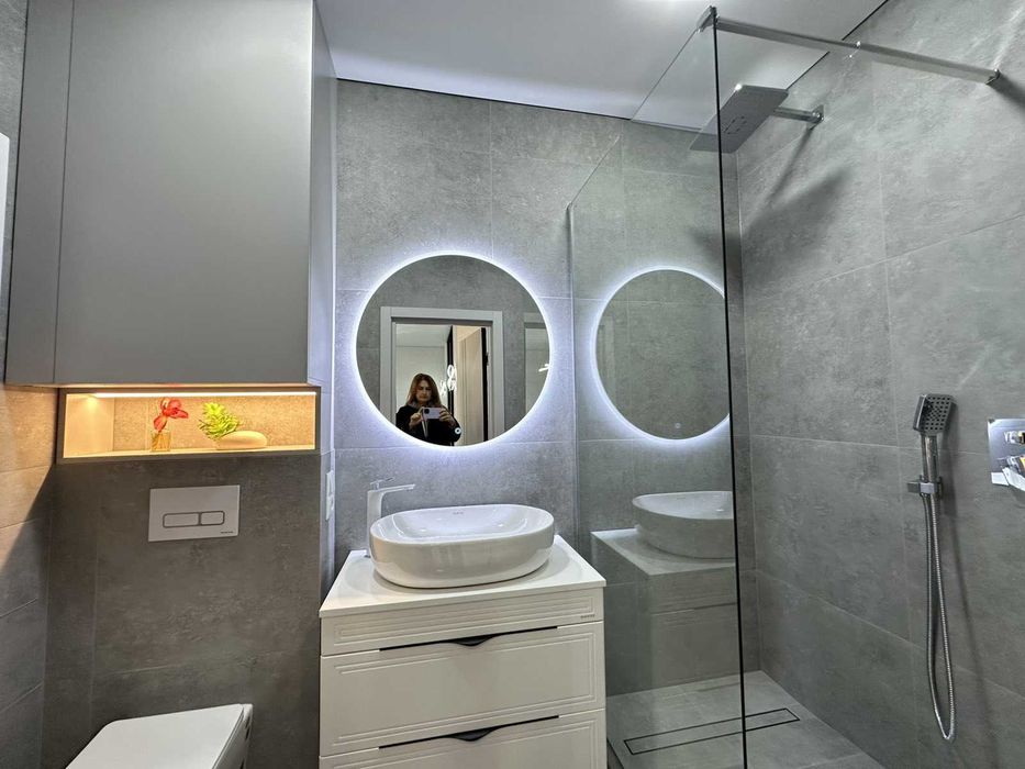 Евродвушка с ремонтом, мебелью и техникой в ЖК 53 жемчужина. Вид моря