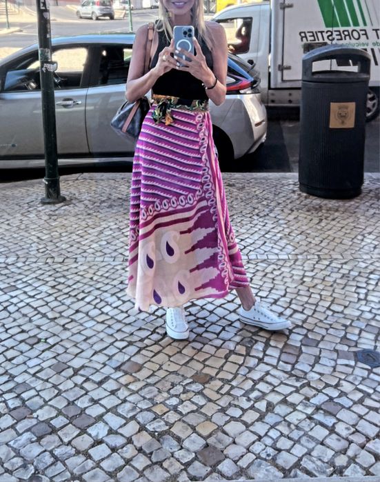 Saias novas lindas modelo envelope