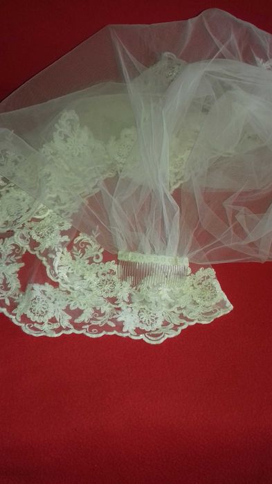 Свадебная фата двухярусная