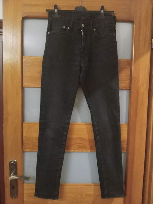 Czarne dżinsy męskie skinny rozm. S W28