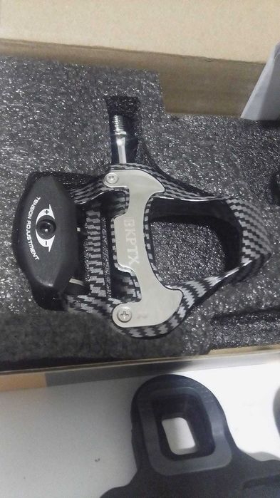 Pedais Automáticos BKPTX R31 Carbon Look Keo + Tacos – Novos
