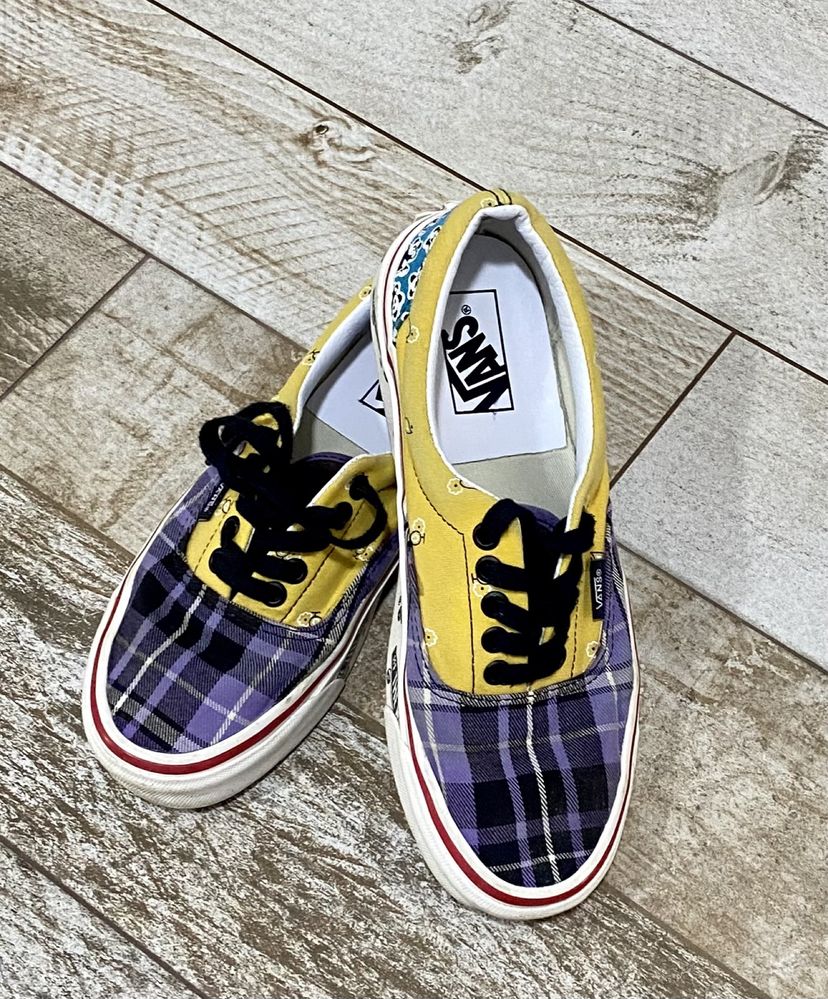 Yellow shop plaid vans