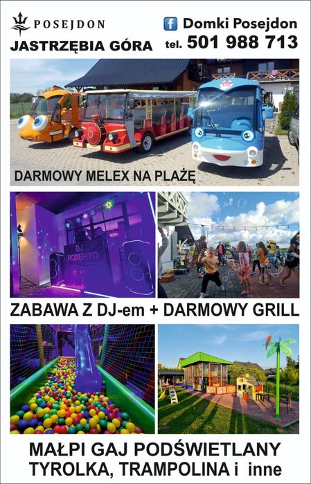 Domki Nad Morzem POSEJDON | Basen | Jacuzzi | 900m Plaża | 2-8 osób