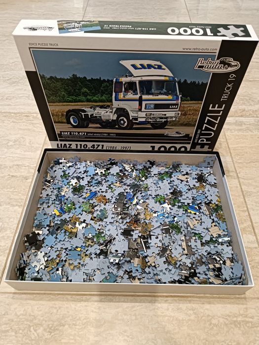 Puzzle 1000 elementów Retro- Auta LIAZ 110.471