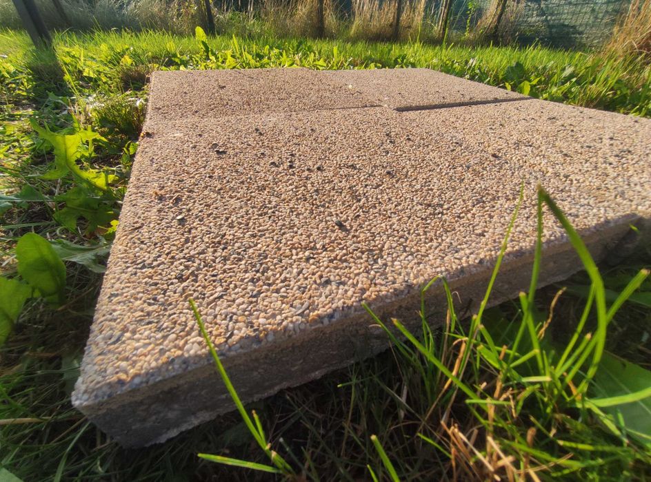 Płyta chodnikowa płukana 35x35x5 cm żółta - Leroy Merlin (Komplet - 22 sztuki)