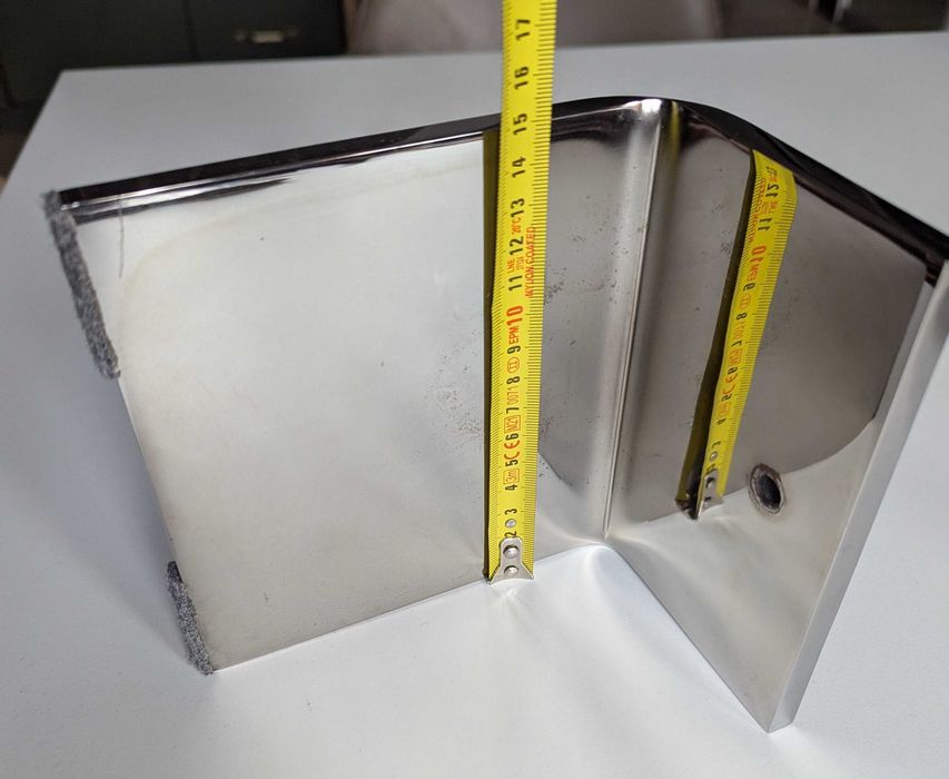 Pancerne Kątowniki Chromowane 15x15cm – Grubość 9mm! Heavy Duty