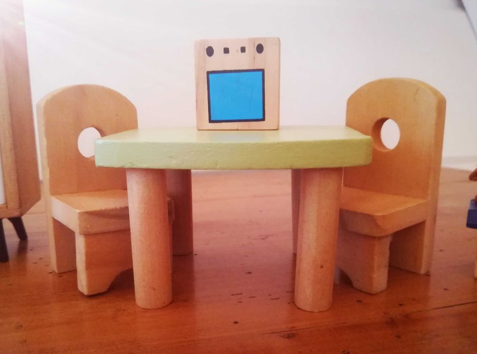 Mebelki drewniane meble do domek dla lalek