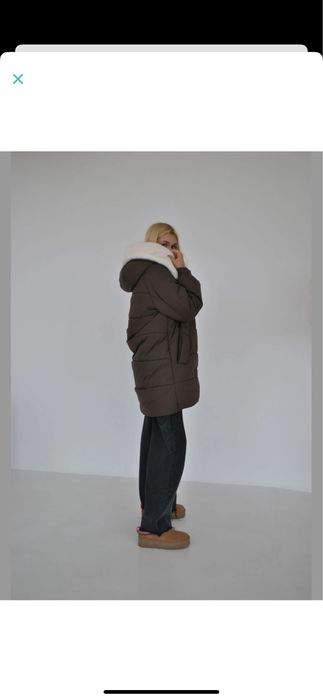 Пуховик жіночий з норкою