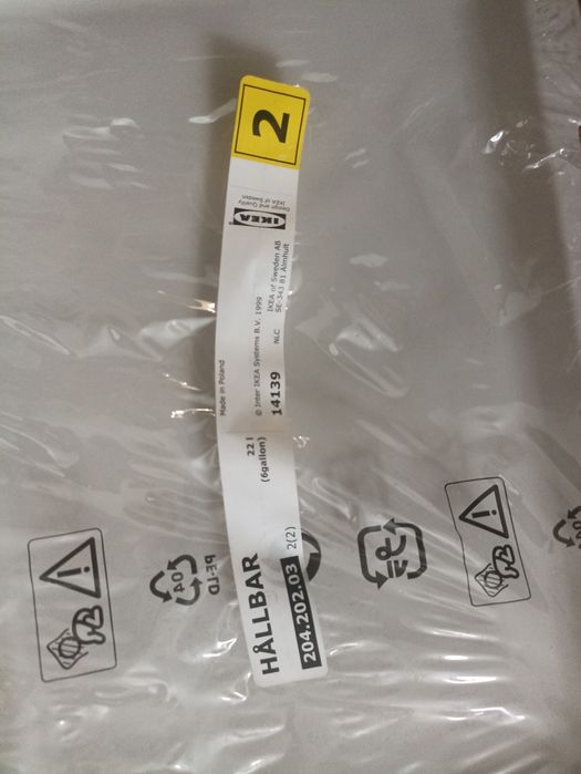 Klapy do koszy IKEA HALLBAR
