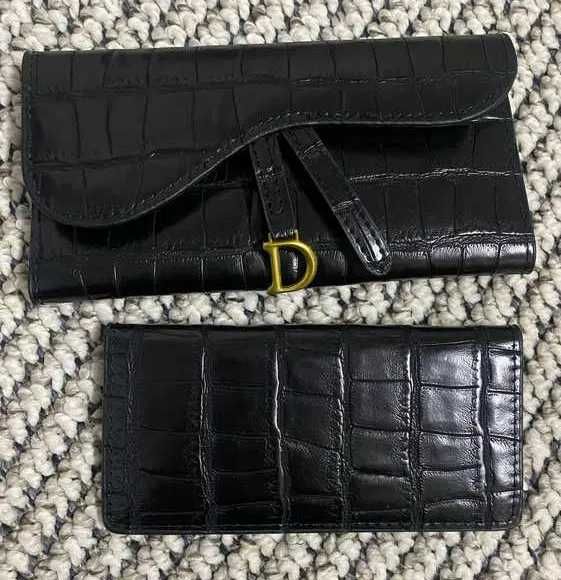 Nowy Portfel Damski wzorowany na dior czarny!!
