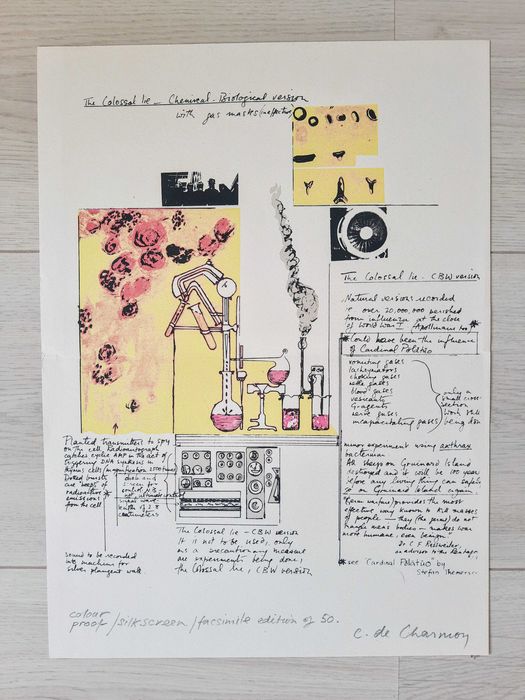 sitodruk  C. de Charmoy, odręczny podpis edycja limitowana, papier