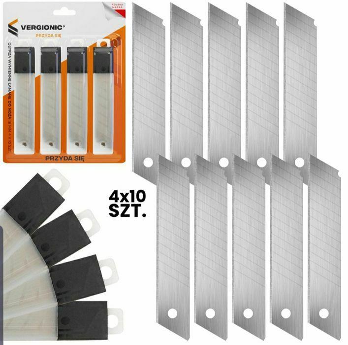 Ostrza do noża wymienne ZESTAW 40SZTUK