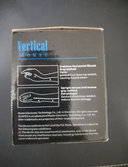 Rato Vertical -Vertical Mouse Wireless. Shipped with USPS Ground Advan