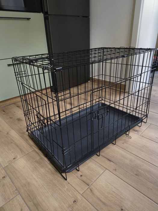 DUŻA KLATKA METALOWA kojec dla pieska 76x47x53