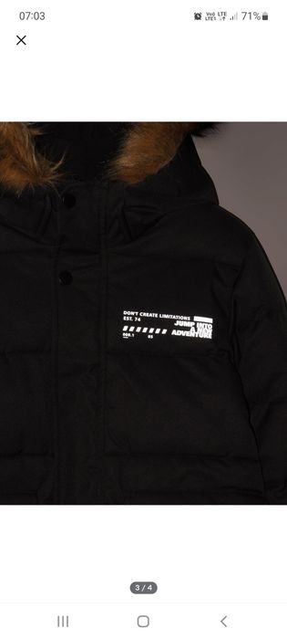 Kurtka zimowa chłopięca dłuższa 128