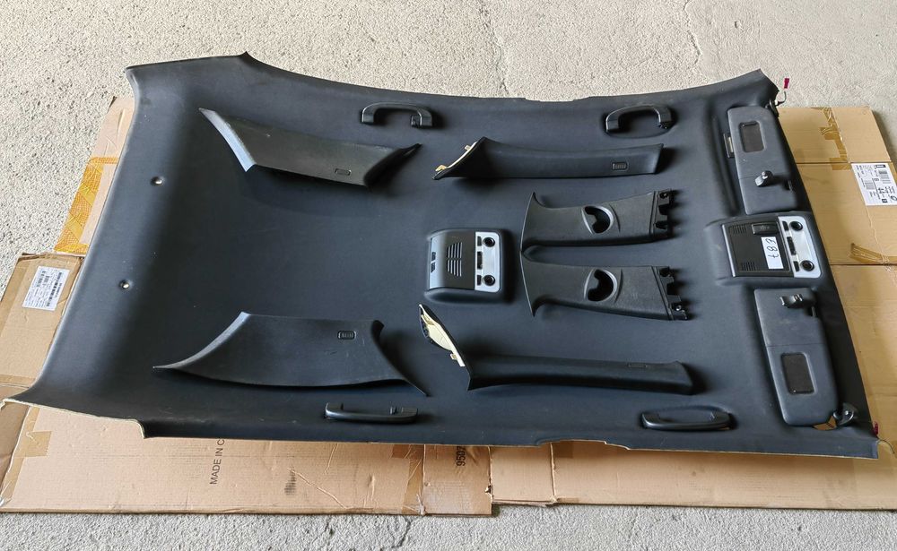 Forro teto/cúpula preta e acessórios pack M BMW Serie 1 E87