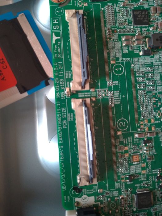 Smart TV led LG 55 polegadas (140cm) ecrã partido