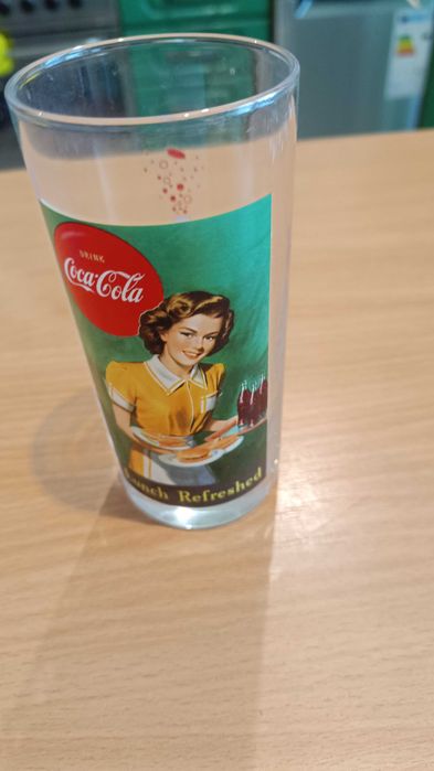 Zestaw 14 szklanek Coca‑Cola „125th Anniversary” kolekcjonerska retro
